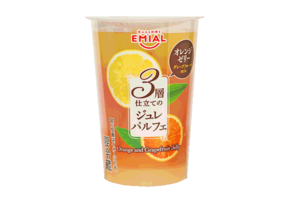 3層仕立てのジュレパルフェ オレンジゼリー グレープフルーツmix 商品紹介 Emial 安曇野食品工房