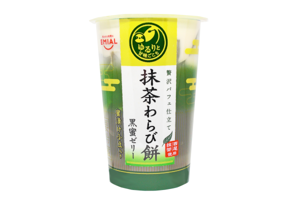 ゆるりと甘味ごこち　抹茶わらび餅と黒蜜ゼリー