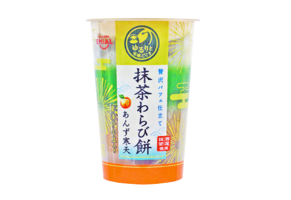 ゆるりと甘味ごこち 抹茶わらび餅あんず寒天 商品紹介 Emial 安曇野食品工房 ゆるりと甘味ごこち 抹茶わらび餅あんず寒天 商品紹介 Emial 安曇野食品工房